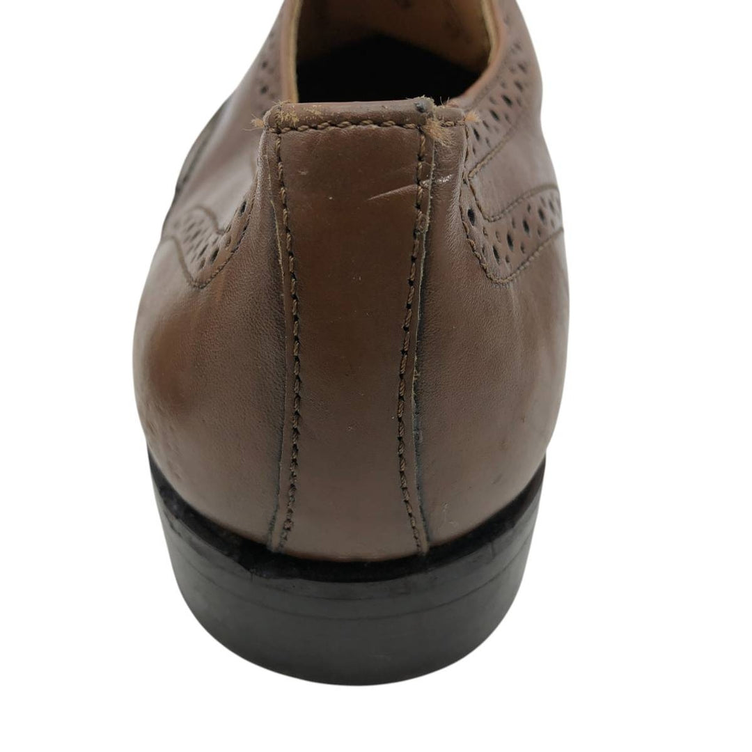 WESTBURY full brogue wingtip shoes Men's 25.5cm genuine leather brown type Vintage Second Hand