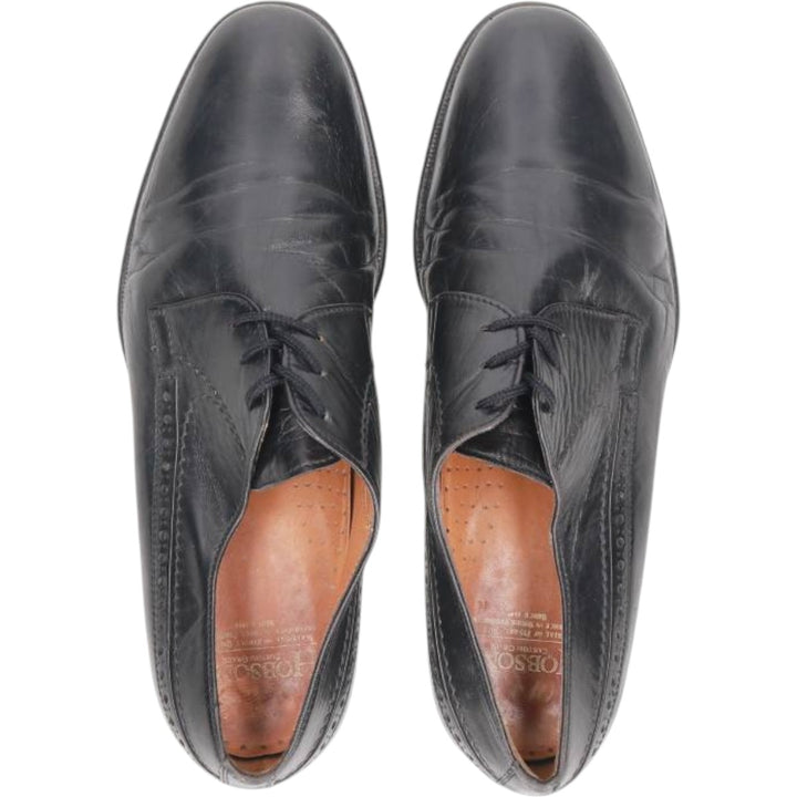 Hobson's plain-toe shoes Men's 26.5cm unclear black type Vintage Second Hand