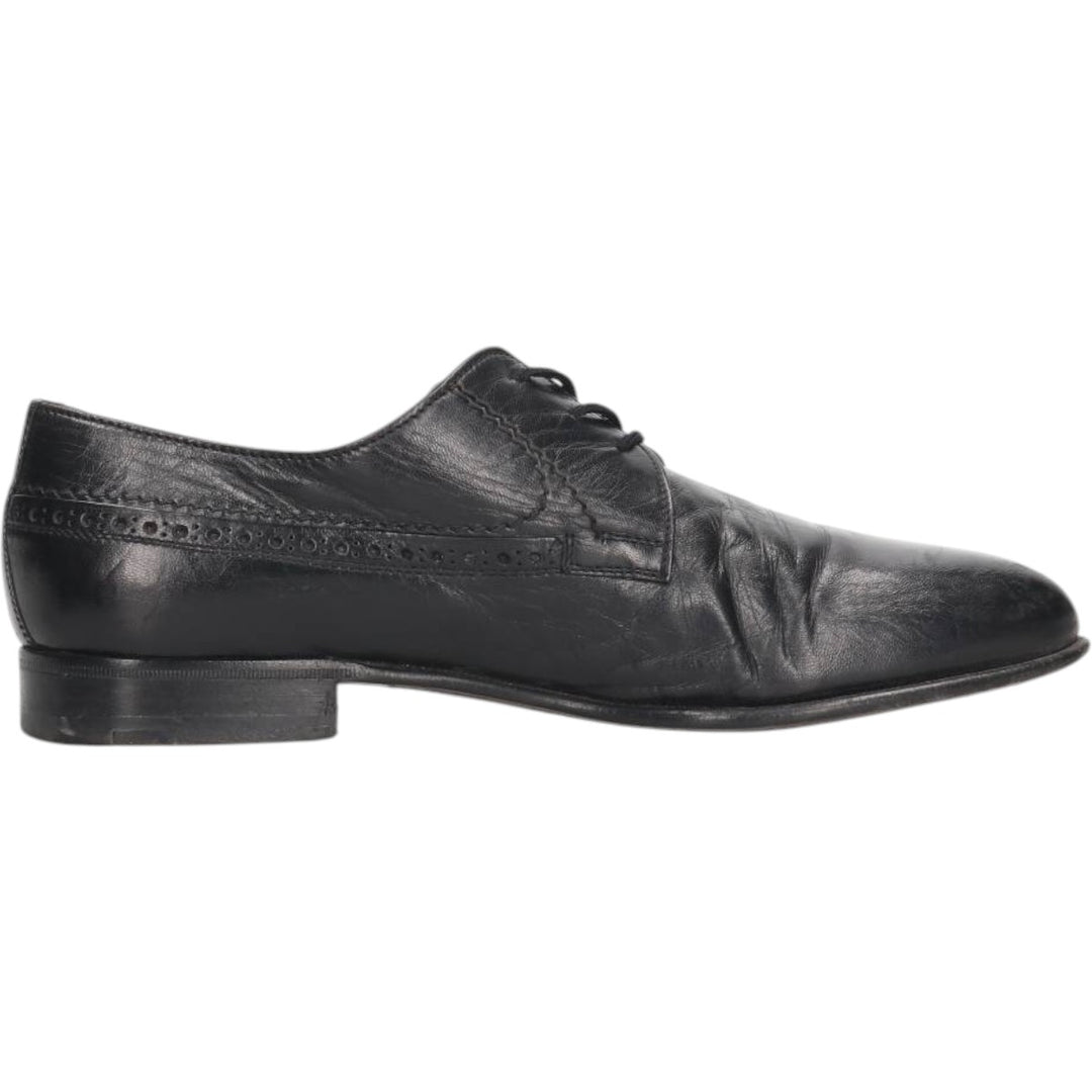 Hobson's plain-toe shoes Men's 26.5cm unclear black type Vintage Second Hand
