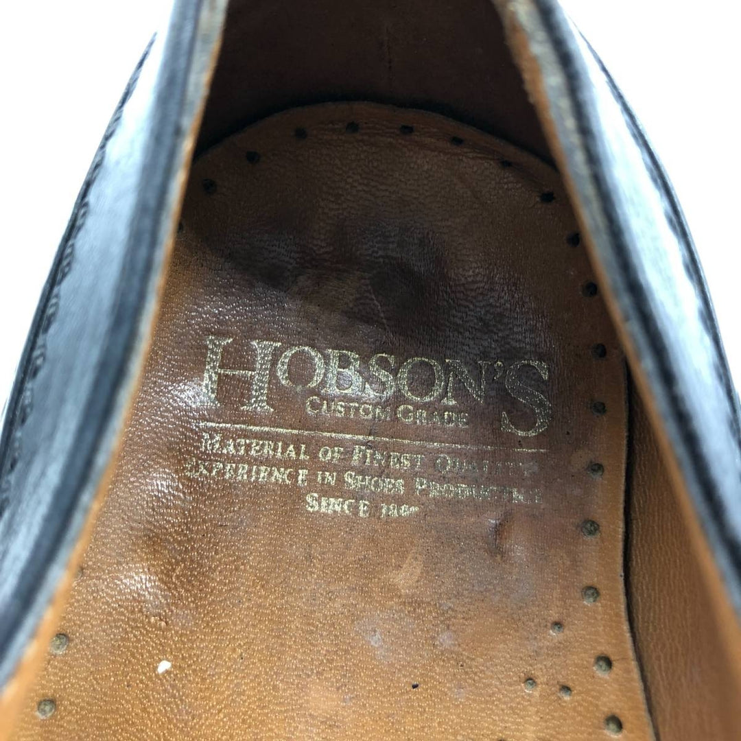 Hobson's plain-toe shoes Men's 26.5cm unclear black type Vintage Second Hand