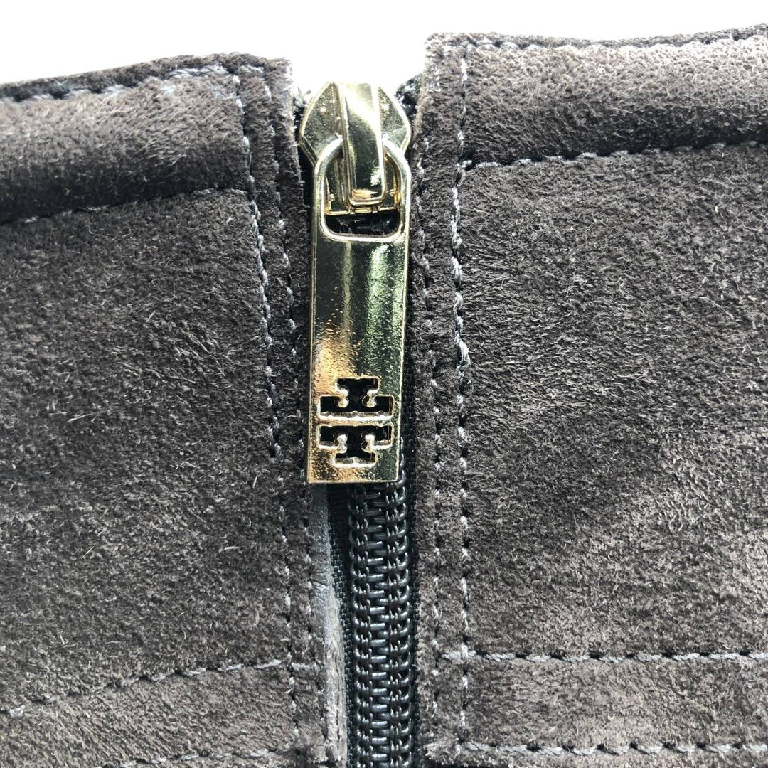 Tory Burch Suede Side-Zip Long Boots, Made in Brazil, Size 5 1/2M, Women's, Equivalent to 8.9 inches /saa013858 Women's 22.5cm Genuine Leather Suede brown type Vintage Second Hand