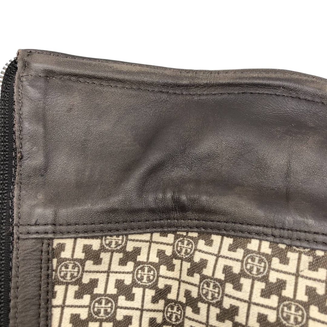 Tory Burch Suede Side-Zip Long Boots, Made in Brazil, Size 5 1/2M, Women's, Equivalent to 8.9 inches /saa013858 Women's 22.5cm Genuine Leather Suede brown type Vintage Second Hand