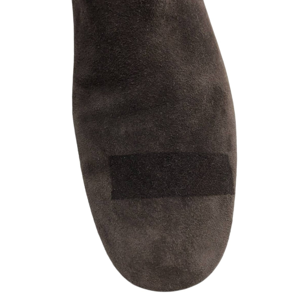 Tory Burch Suede Side-Zip Long Boots, Made in Brazil, Size 5 1/2M, Women's, Equivalent to 8.9 inches /saa013858 Women's 22.5cm Genuine Leather Suede brown type Vintage Second Hand