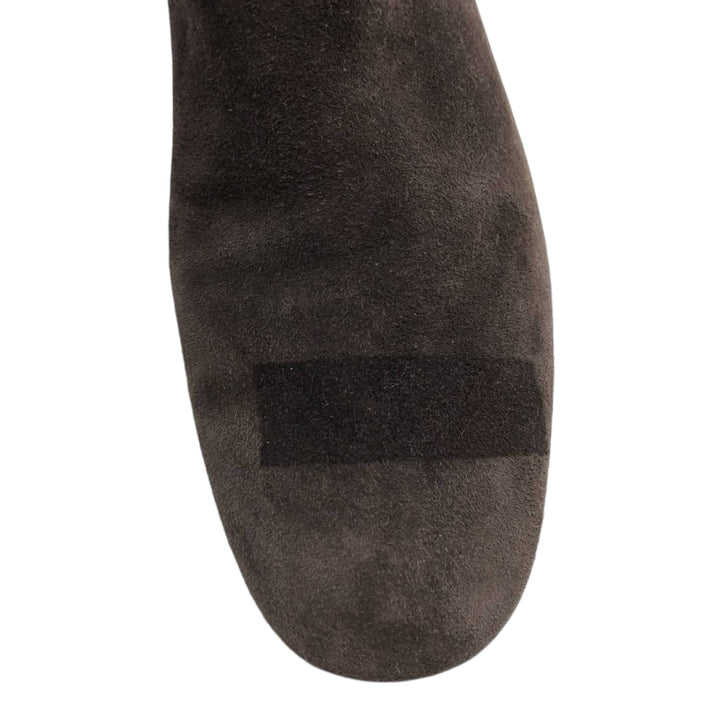 Tory Burch Suede Side-Zip Long Boots, Made in Brazil, Size 5 1/2M, Women's, Equivalent to 8.9 inches /saa013858 Women's 22.5cm Genuine Leather Suede brown type Vintage Second Hand