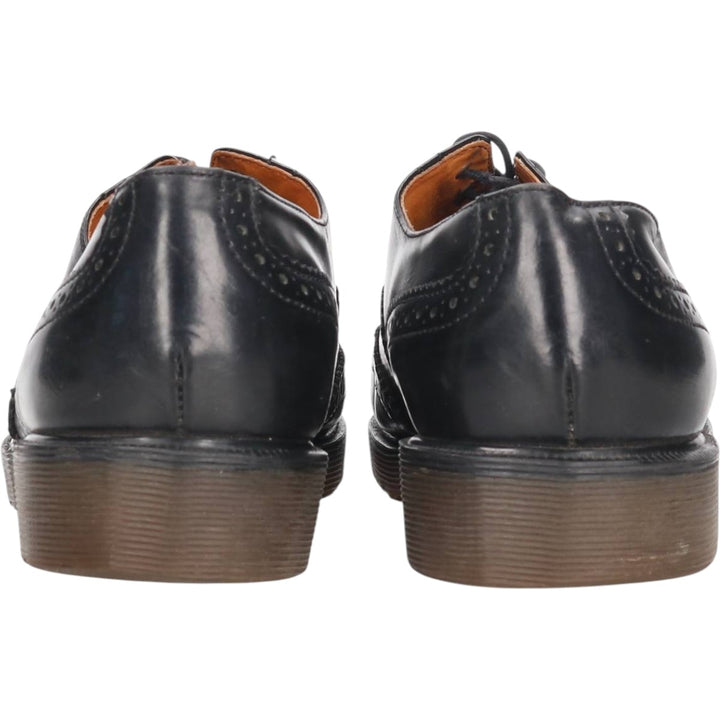 Dr. Martens Wingtip Full Brogue 3-Eye Shoes, Made in England, Size 6, Women's, Size 9.8" (saa013859) Women's 25.0cm genuine leather black type Vintage Second Hand