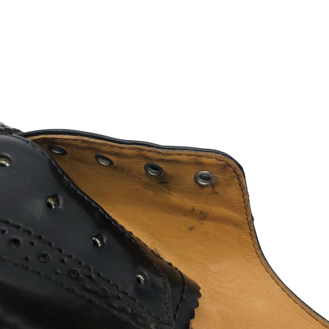 Dr. Martens Wingtip Full Brogue 3-Eye Shoes, Made in England, Size 6, Women's, Size 9.8" (saa013859) Women's 25.0cm genuine leather black type Vintage Second Hand