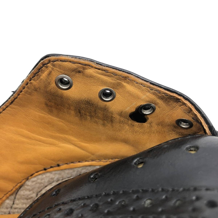 Dr. Martens Wingtip Full Brogue 3-Eye Shoes, Made in England, Size 6, Women's, Size 9.8" (saa013859) Women's 25.0cm genuine leather black type Vintage Second Hand