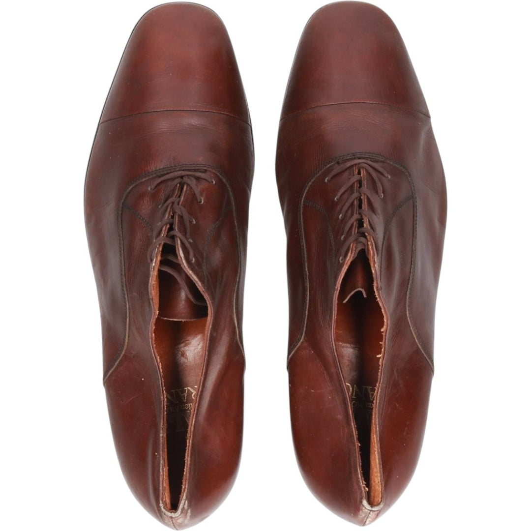 Bally Straight Tip Shoes 8E Men's 26.5cm genuine leather brown type Vintage Second Hand