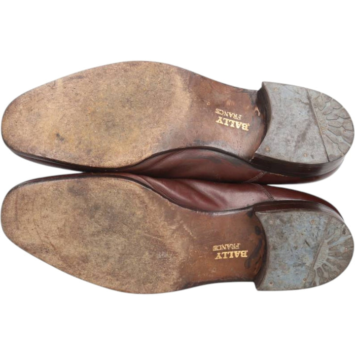 Bally Straight Tip Shoes 8E Men's 26.5cm genuine leather brown type Vintage Second Hand