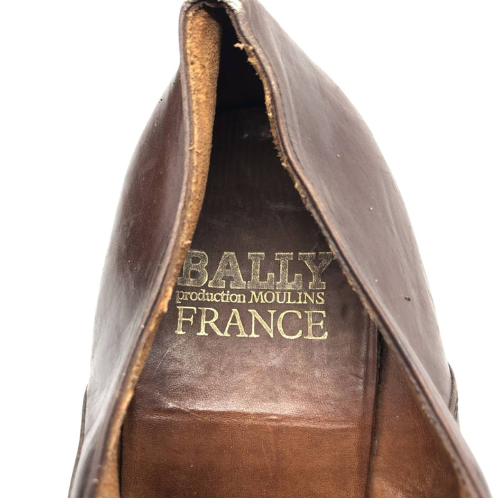 Bally Straight Tip Shoes 8E Men's 26.5cm genuine leather brown type Vintage Second Hand