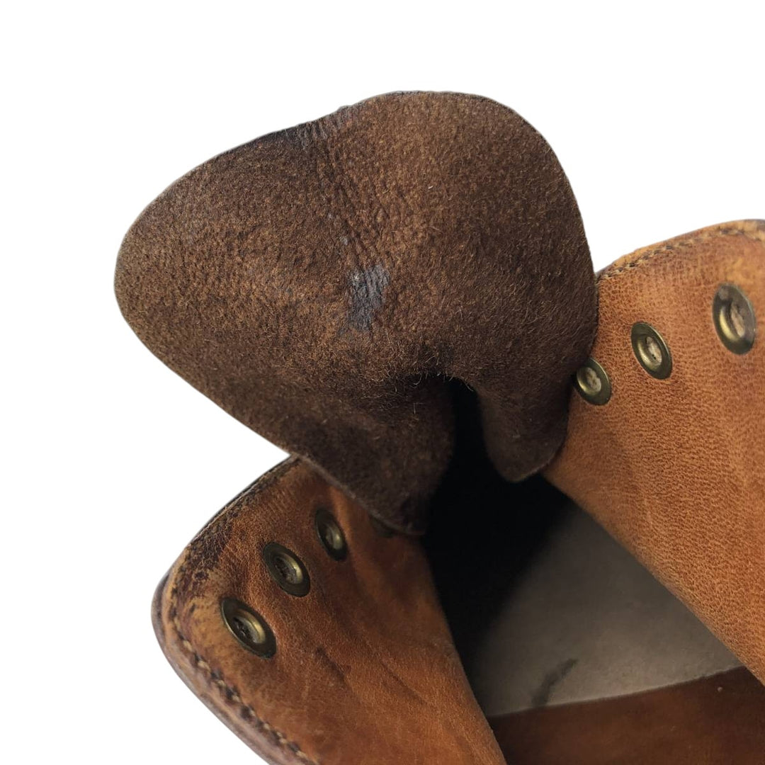 Bally Straight Tip Shoes 8E Men's 26.5cm genuine leather brown type Vintage Second Hand