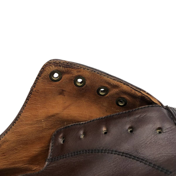 Bally Straight Tip Shoes 8E Men's 26.5cm genuine leather brown type Vintage Second Hand