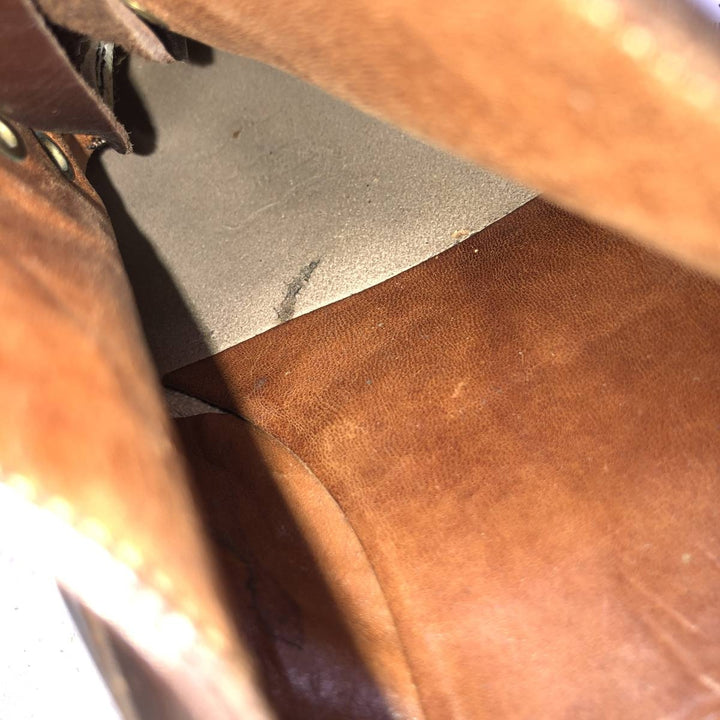 Bally Straight Tip Shoes 8E Men's 26.5cm genuine leather brown type Vintage Second Hand