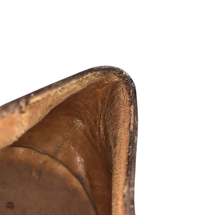 Bally Straight Tip Shoes 8E Men's 26.5cm genuine leather brown type Vintage Second Hand