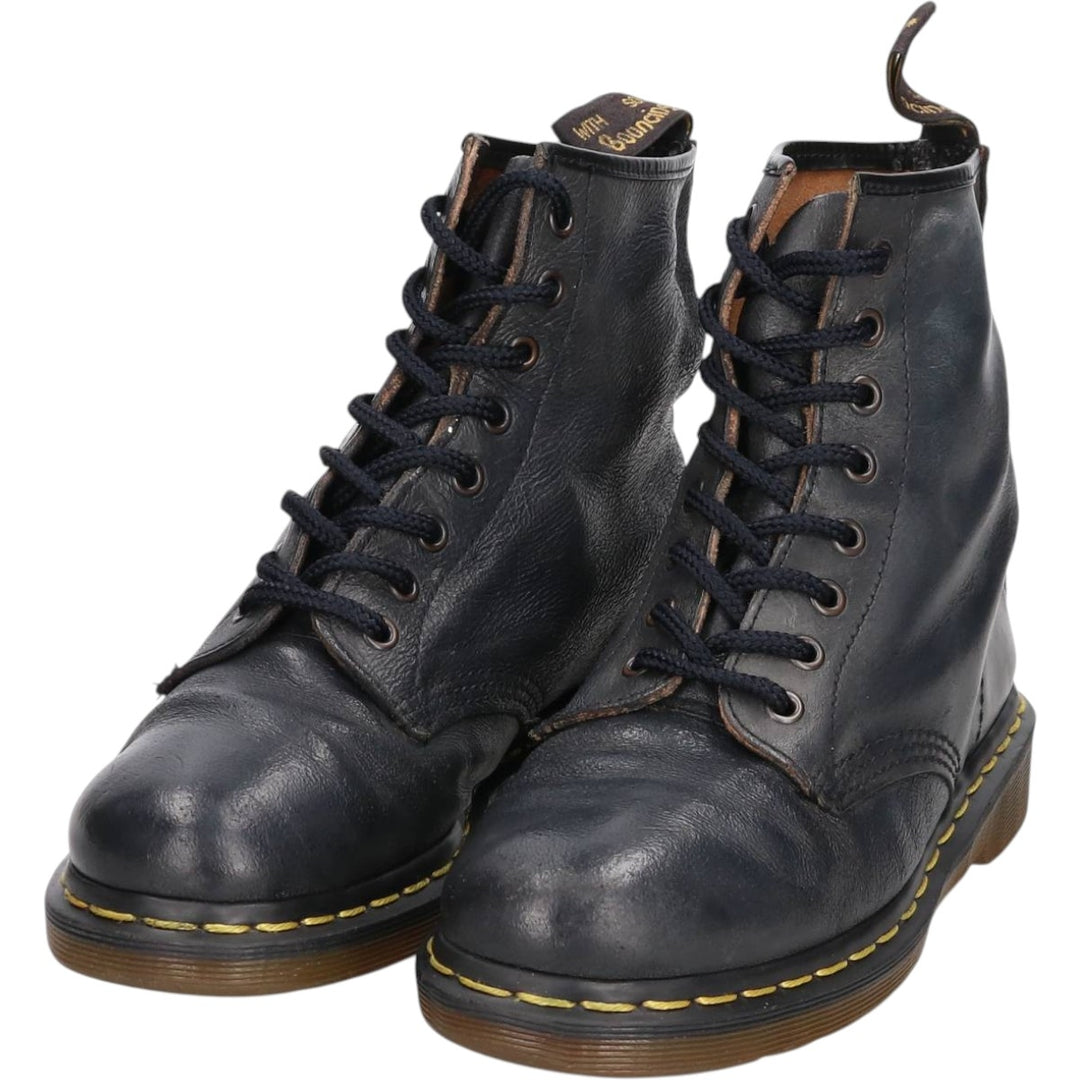 Dr. Martens 1460 8-Eye Boots, Made in England, Size 6 Women's 25.0cm genuine leather navy blue type Vintage Second Hand