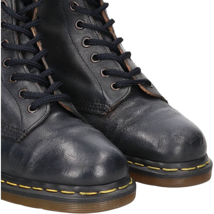 Dr. Martens 1460 8-Eye Boots, Made in England, Size 6 Women's 25.0cm genuine leather navy blue type Vintage Second Hand