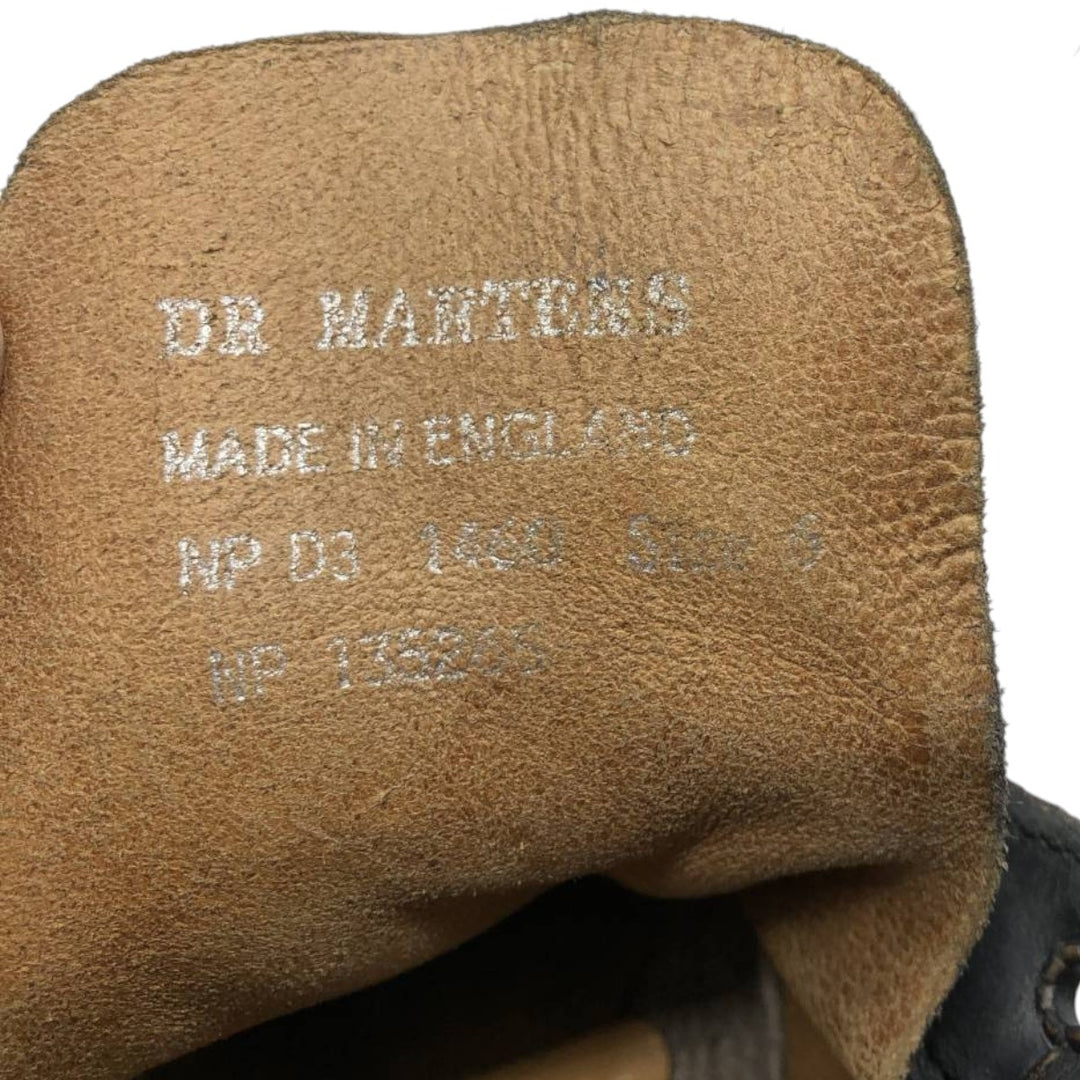 Dr. Martens 1460 8-Eye Boots, Made in England, Size 6 Women's 25.0cm genuine leather navy blue type Vintage Second Hand