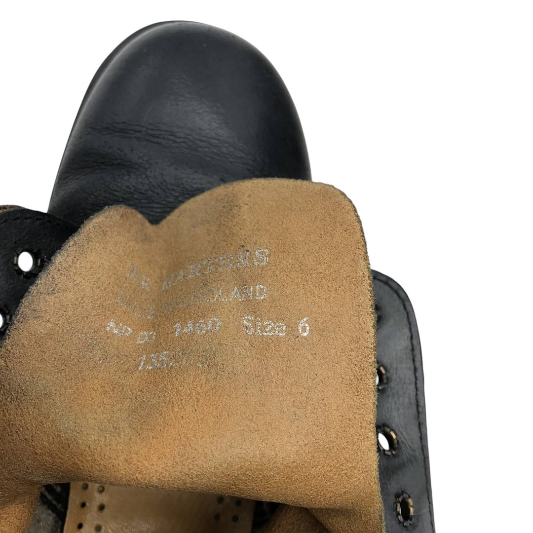 Dr. Martens 1460 8-Eye Boots, Made in England, Size 6 Women's 25.0cm genuine leather navy blue type Vintage Second Hand