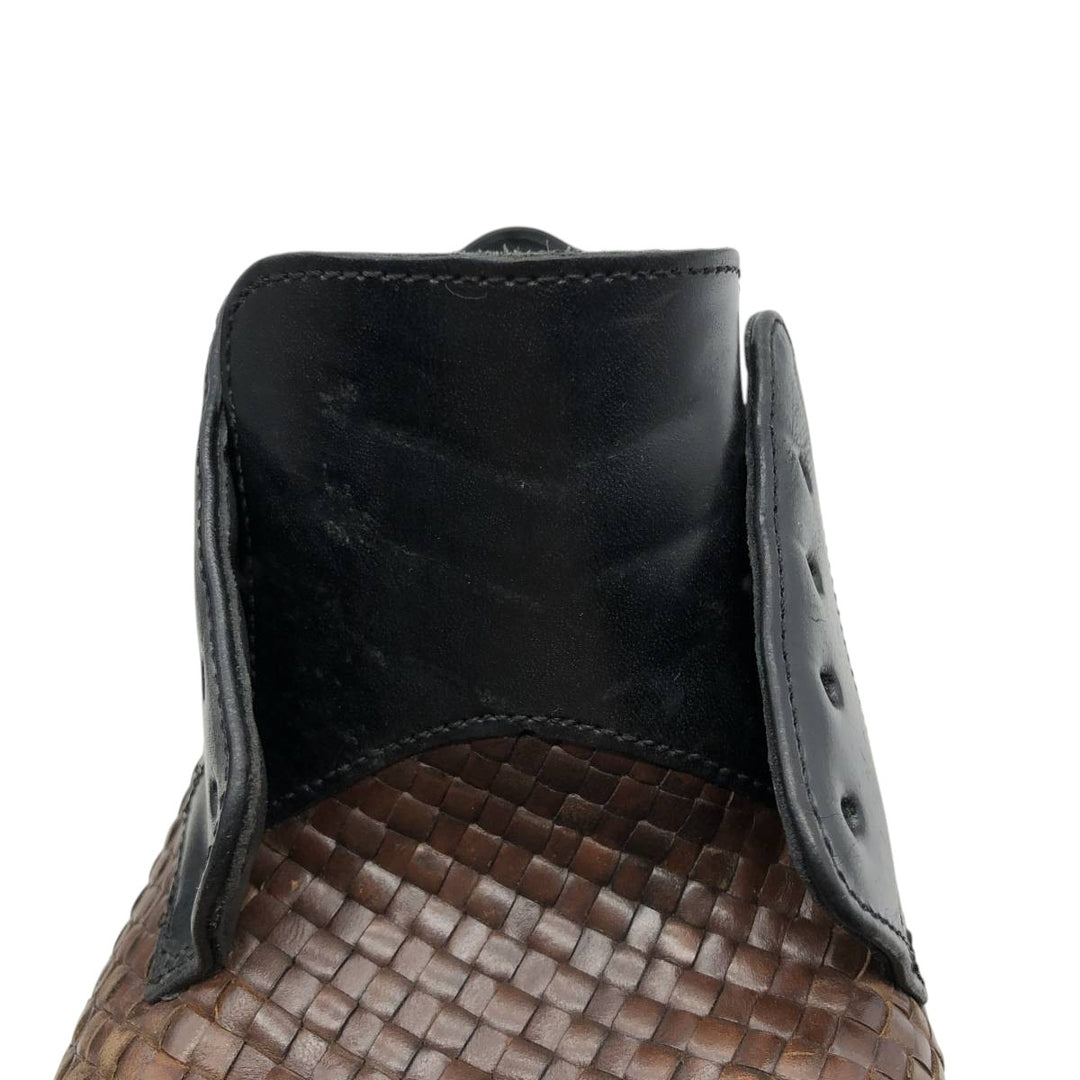 Cole Haan braided straight tip shoes, size 9 1/2D Men's 27.5cm unclear black type Vintage Second Hand