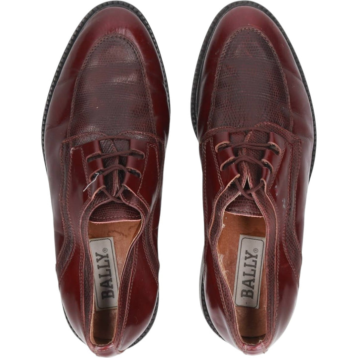 Bally U-tip shoes, size 41 1/2 Men's 26.5cm genuine leather burgundy type Vintage Second Hand