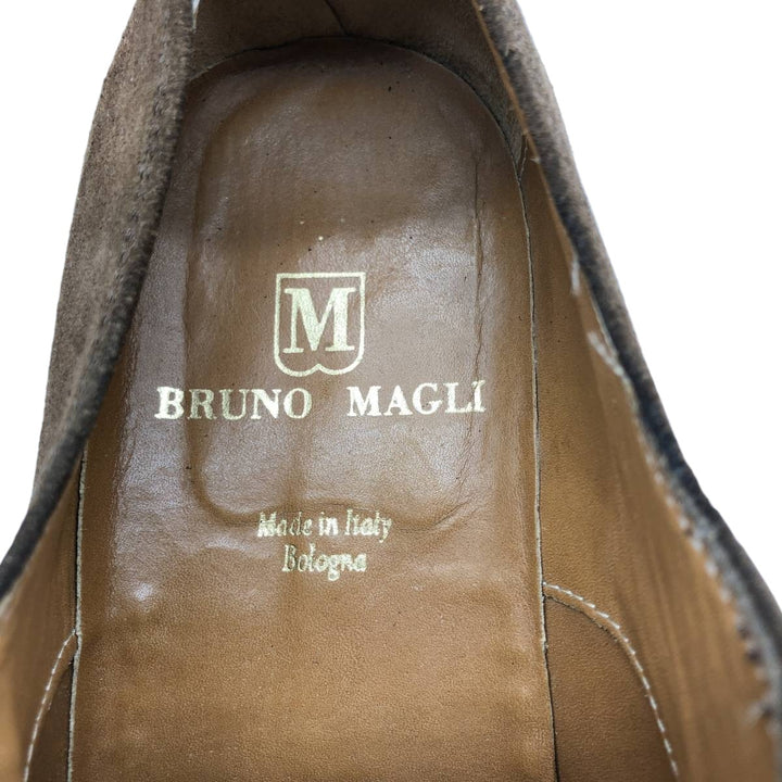 Bruno Magli U-tip shoes, size 41 1/2, made in Italy Men's 27.5cm unclear brown type Vintage Second Hand