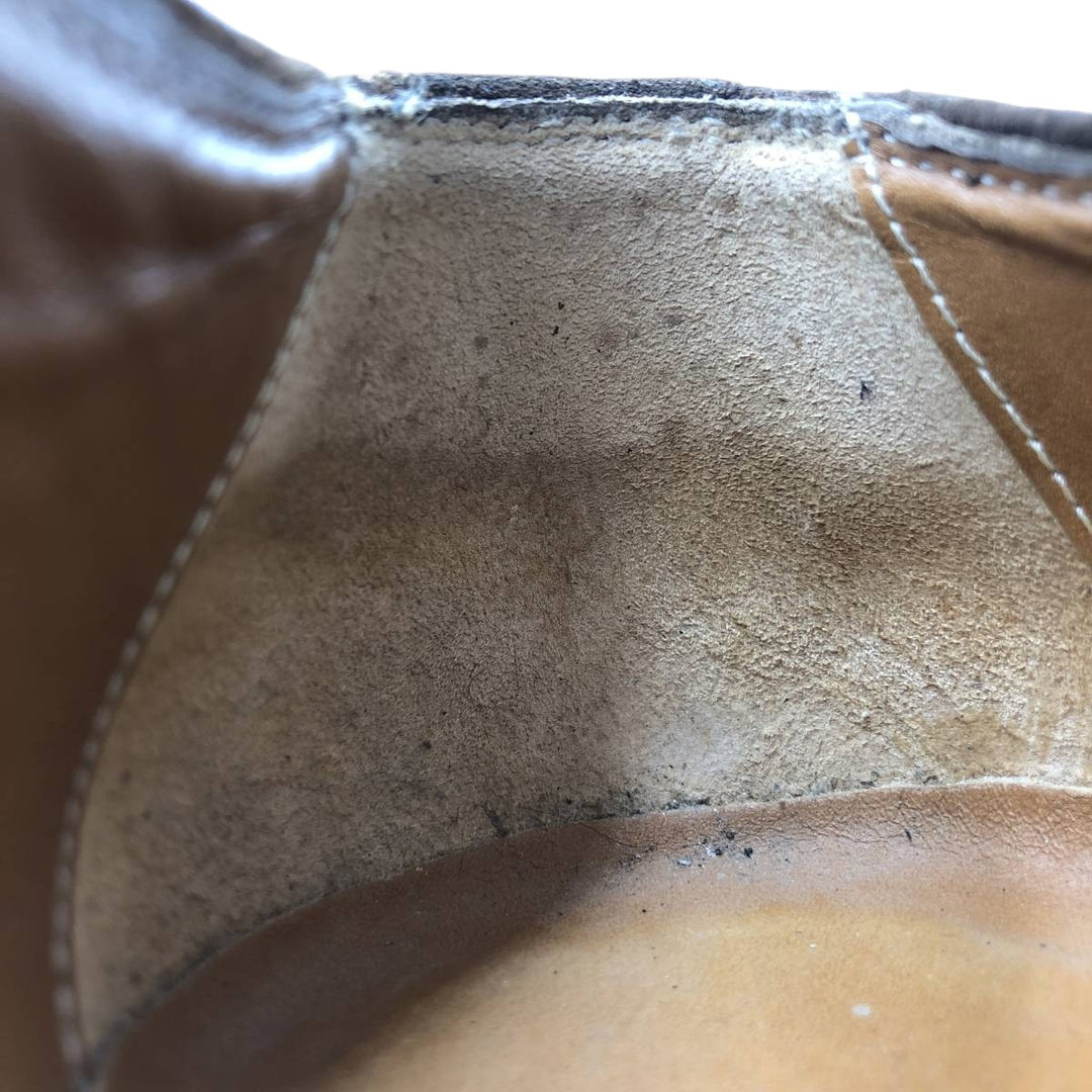Bruno Magli U-tip shoes, size 41 1/2, made in Italy Men's 27.5cm unclear brown type Vintage Second Hand