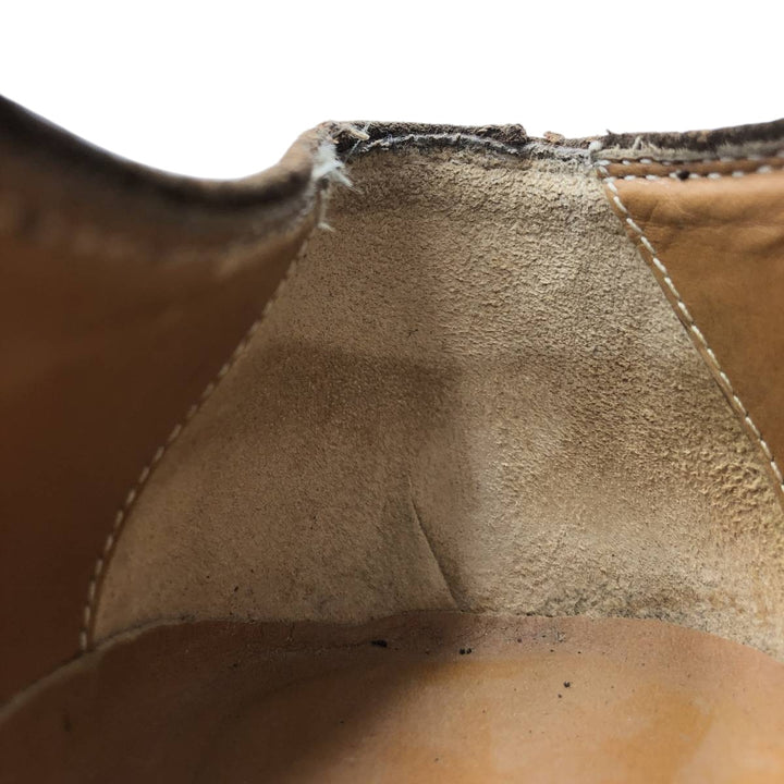 Bruno Magli U-tip shoes, size 41 1/2, made in Italy Men's 27.5cm unclear brown type Vintage Second Hand