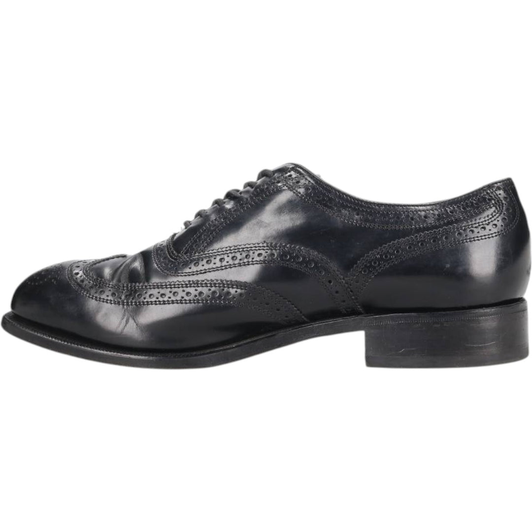 Florsheim Wingtip Shoes 9 1/2D Men's 27.5cm genuine leather black type Vintage Second Hand