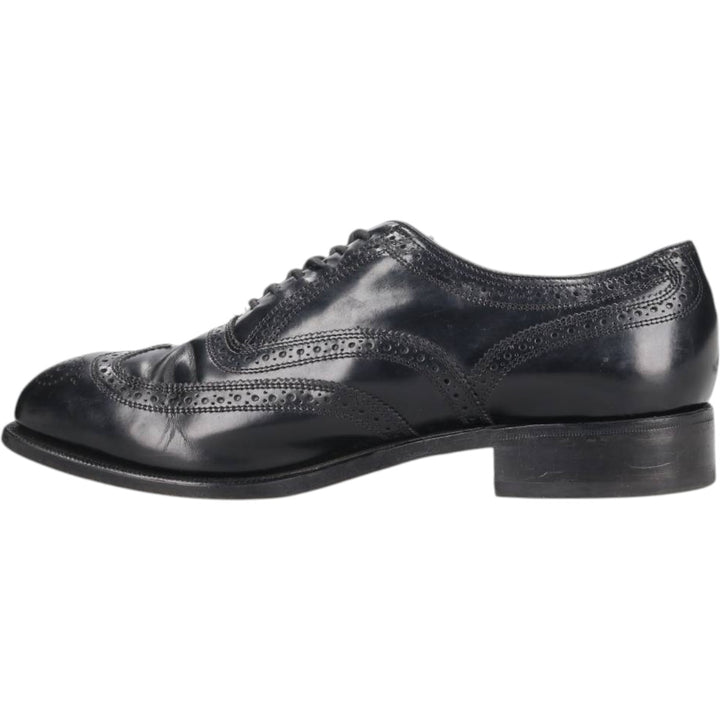 Florsheim Wingtip Shoes 9 1/2D Men's 27.5cm genuine leather black type Vintage Second Hand