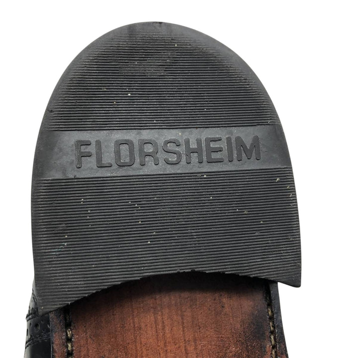 Florsheim Wingtip Shoes 9 1/2D Men's 27.5cm genuine leather black type Vintage Second Hand