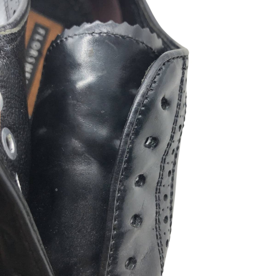Florsheim Wingtip Shoes 9 1/2D Men's 27.5cm genuine leather black type Vintage Second Hand