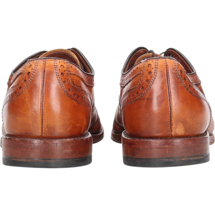 Allen Edmonds STRAND semi-brogue straight-tip shoes, made in the USA, size 10D Men's 28.0cm genuine leather brown type Vintage Second Hand