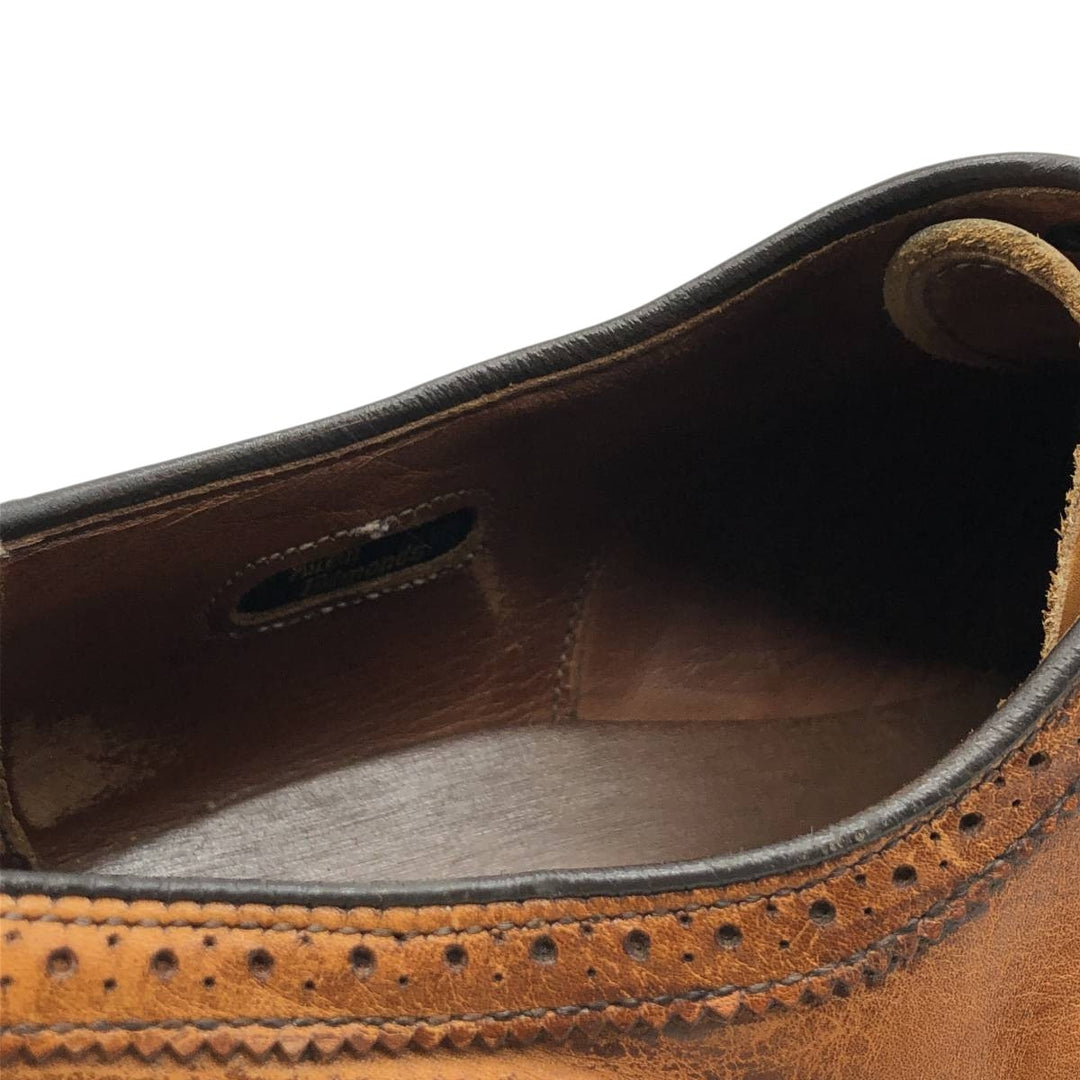 Allen Edmonds STRAND semi-brogue straight-tip shoes, made in the USA, size 10D Men's 28.0cm genuine leather brown type Vintage Second Hand