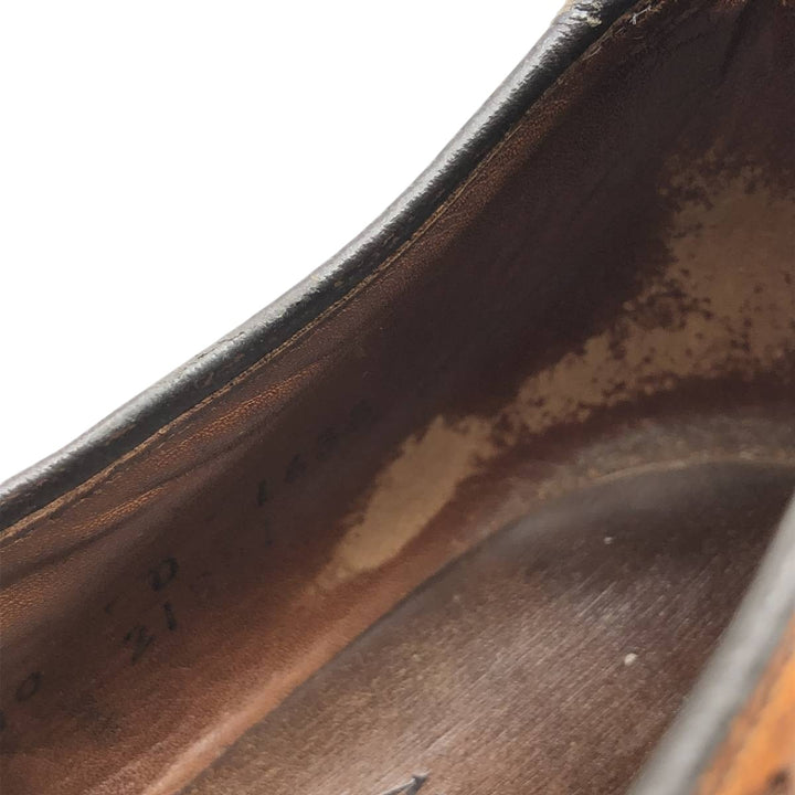 Allen Edmonds STRAND semi-brogue straight-tip shoes, made in the USA, size 10D Men's 28.0cm genuine leather brown type Vintage Second Hand