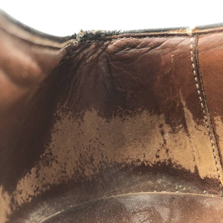 Allen Edmonds STRAND semi-brogue straight-tip shoes, made in the USA, size 10D Men's 28.0cm genuine leather brown type Vintage Second Hand