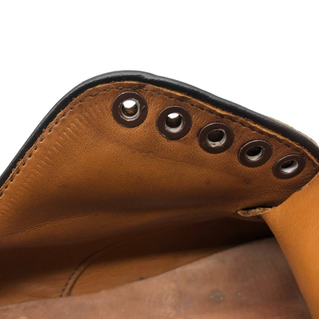 Allen Edmonds Sanford Semi-Brogue Straight-Tip Shoes, Made in USA, Size 9 1/2, AAA Men's 27.5cm genuine leather brown type Vintage Second Hand