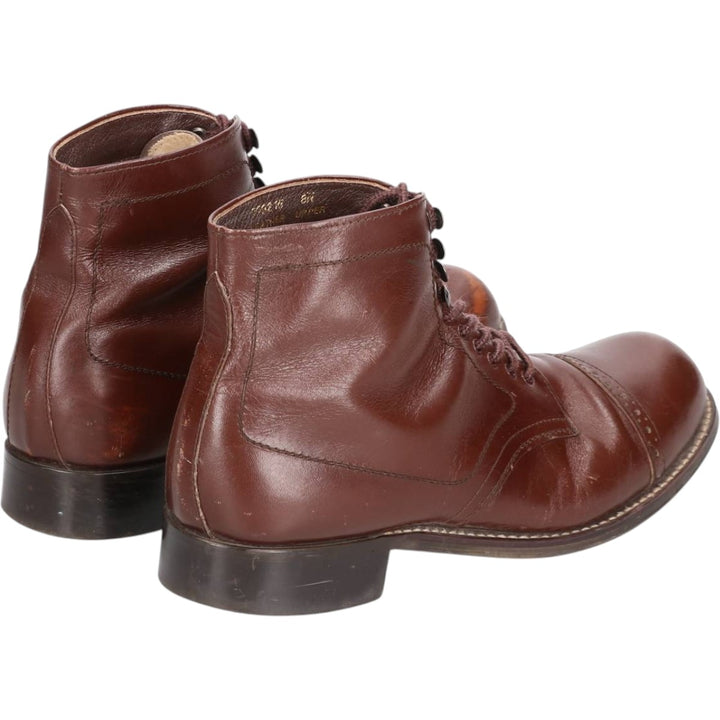 SIR IMPERIAL Straight Tip Short Boots 8 Men's 26.0cm genuine leather brown type Vintage Second Hand