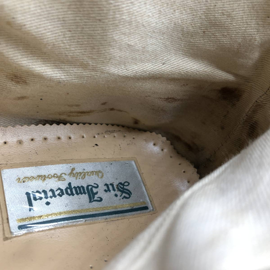 SIR IMPERIAL Straight Tip Short Boots 8 Men's 26.0cm genuine leather brown type Vintage Second Hand
