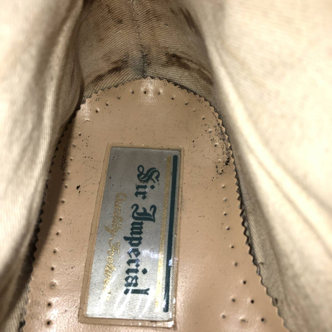 SIR IMPERIAL Straight Tip Short Boots 8 Men's 26.0cm genuine leather brown type Vintage Second Hand