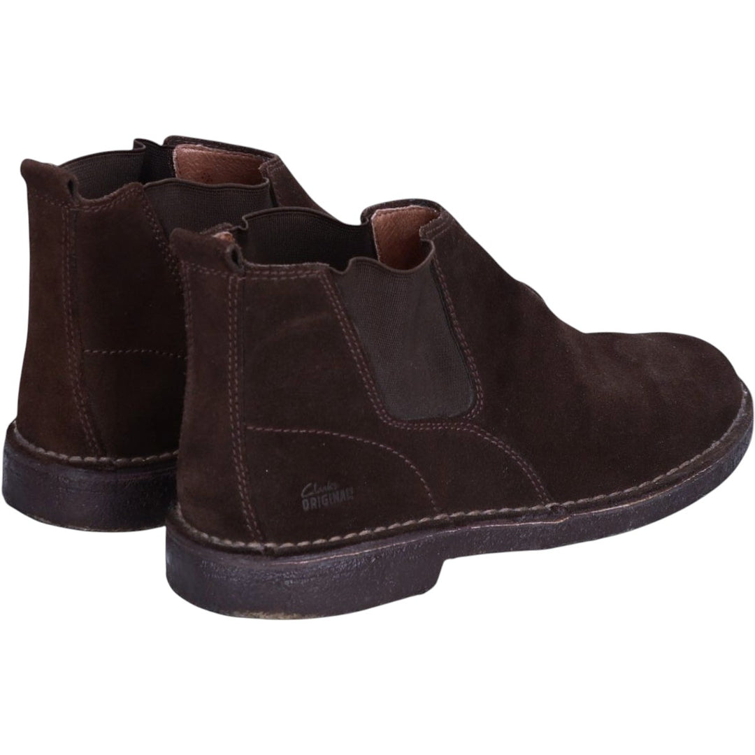 Clarks Suede Side Gore Boots Size 10 Men's 28.0cm suede brown type Vintage Second Hand