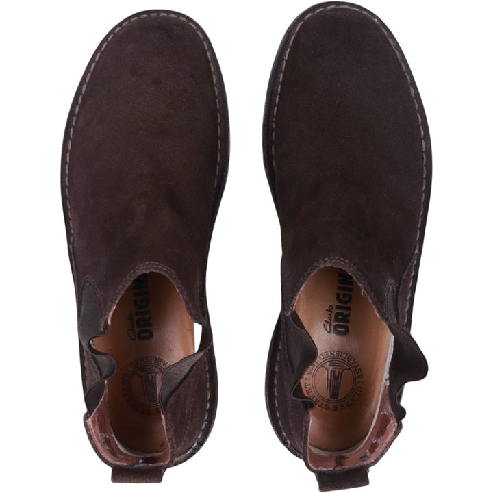 Clarks Suede Side Gore Boots Size 10 Men's 28.0cm suede brown type Vintage Second Hand