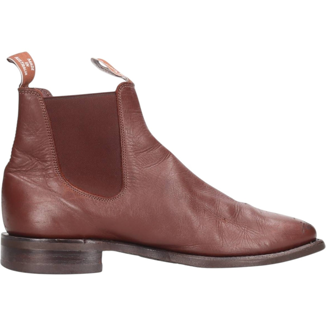 RMWilliams Side Gore Boots, Made in Australia, 7G Men's 25.5cm unclear brown type Vintage Second Hand