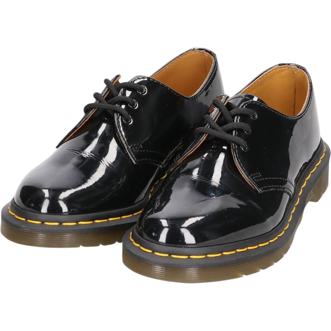 Dr. Martens patent leather 3-eye shoes, UK size 5 Women's 24.0cm enamel black type Vintage Second Hand