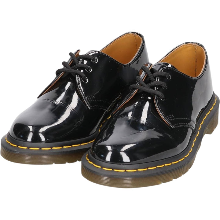 Dr. Martens patent leather 3-eye shoes, UK size 5 Women's 24.0cm enamel black type Vintage Second Hand