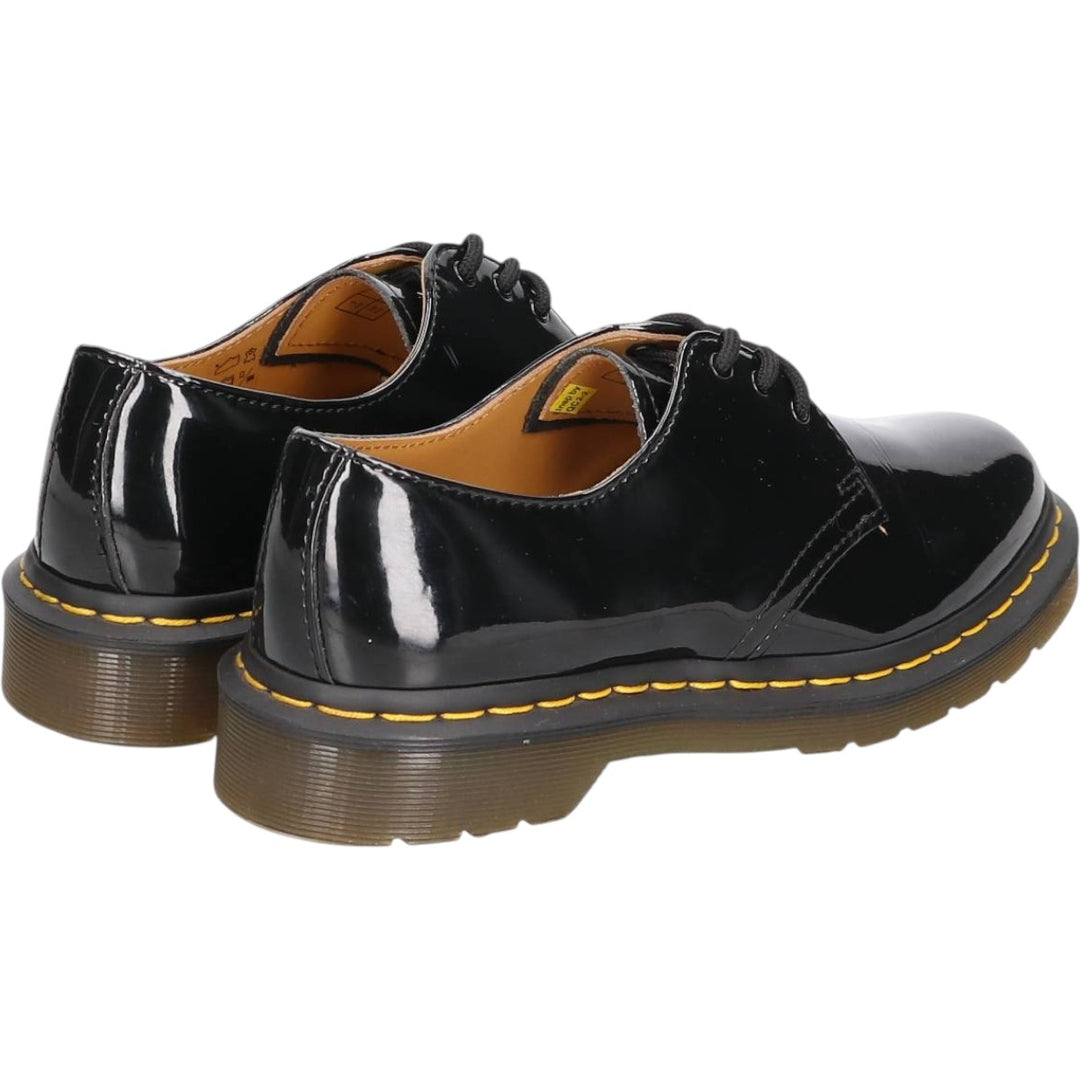 Dr. Martens patent leather 3-eye shoes, UK size 5 Women's 24.0cm enamel black type Vintage Second Hand