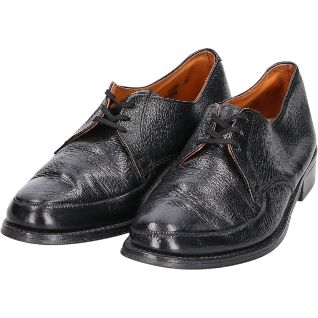 John Hampton U-Tip Shoes, Made in England, Size 6 Women's 24.5cm genuine leather black type Vintage Second Hand