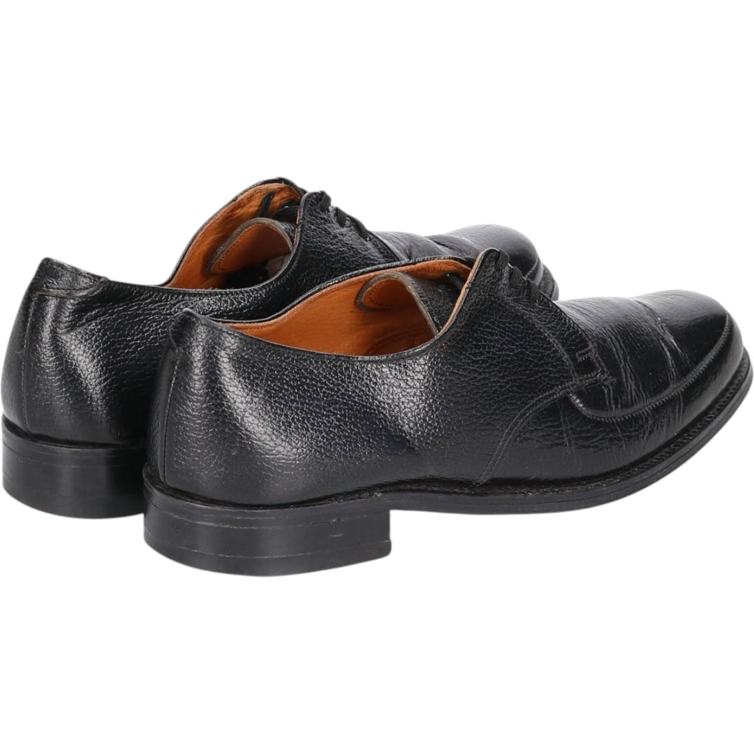John Hampton U-Tip Shoes, Made in England, Size 6 Women's 24.5cm genuine leather black type Vintage Second Hand