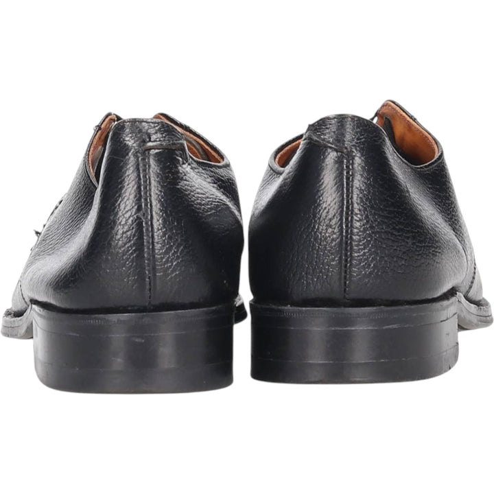 John Hampton U-Tip Shoes, Made in England, Size 6 Women's 24.5cm genuine leather black type Vintage Second Hand