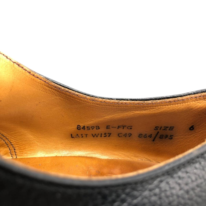 John Hampton U-Tip Shoes, Made in England, Size 6 Women's 24.5cm genuine leather black type Vintage Second Hand