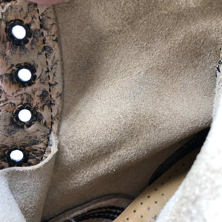 Dr. Martens Snake Print Python Pattern 8-Eye Boots, Made in England, Size 4 Women's 23.0cm unclear Beige type Vintage Second Hand